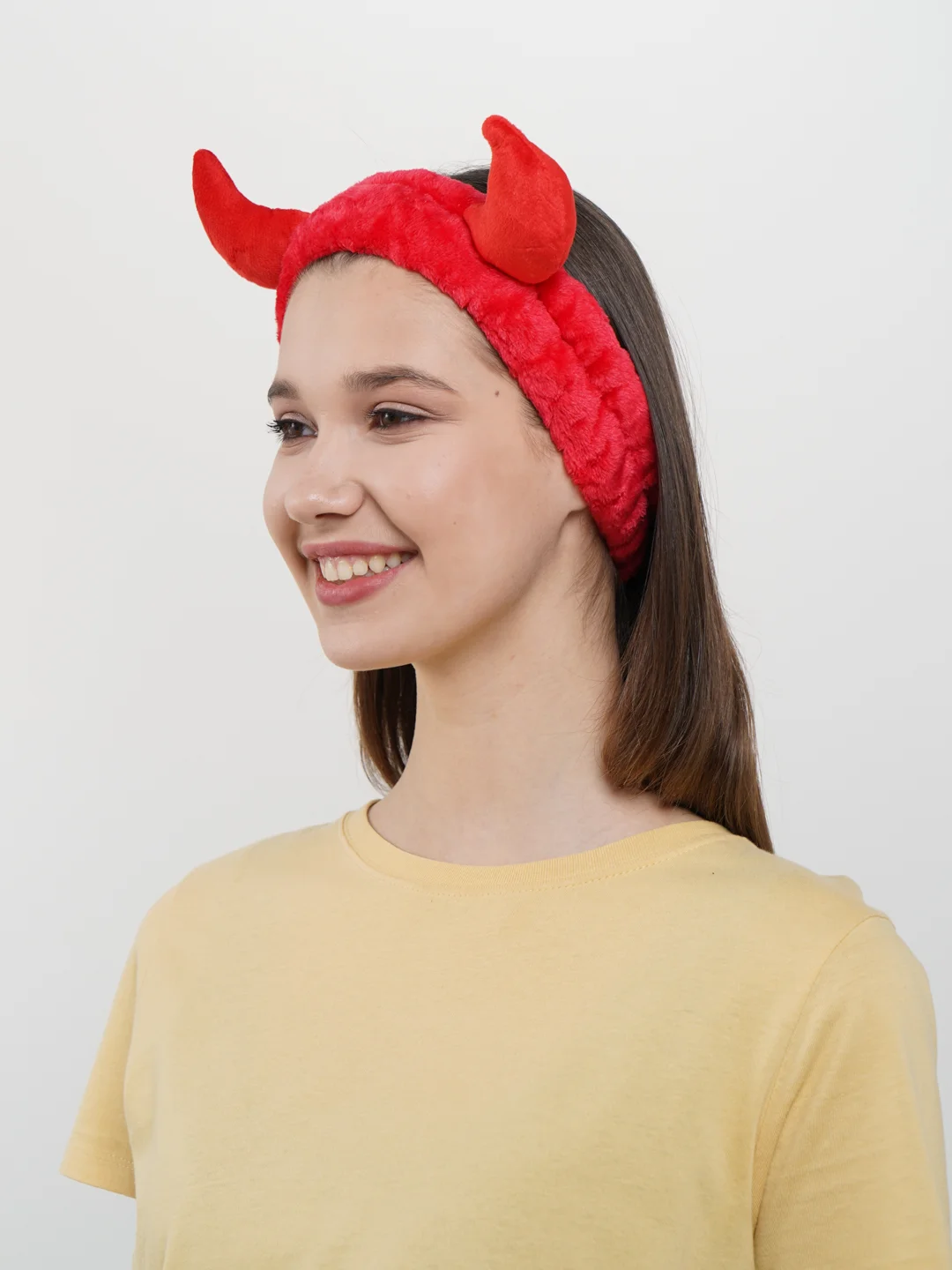 Красный sweet Cat Shop Мягкая повязка на голову для волос для косметических процедур