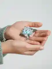 Авторская брошь "Лесное озеро"