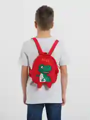 Красный рюкзак с дино