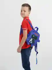 Синий рюкзак с дино