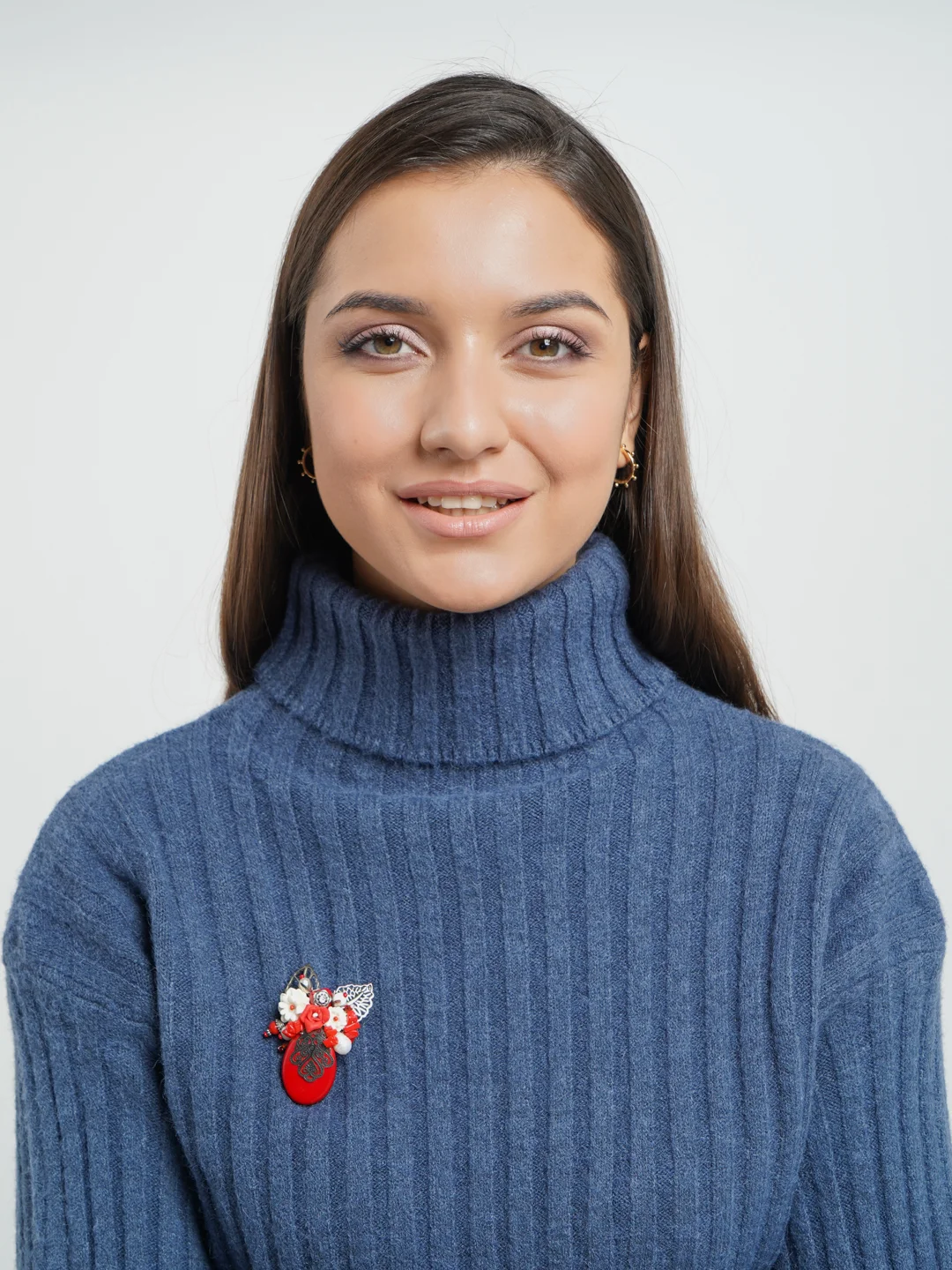 Авторская брошь "Шик"