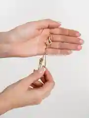 Золотой браслет с сердечком для девушки, цепочка с кулоном, браслет на руку, золотой браслет