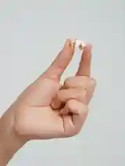 Кольцо  "Сердце" (миниатюрные розовые сердечки)