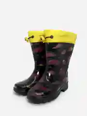 Угольный резиновые сапоги детские, с утеплителем, 22-30 размер
