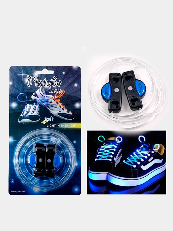 Шнурки светящиеся LED