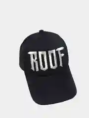 Бейсболка черная с сеткой, вышивка "Roof"