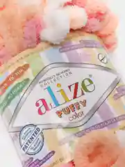 Манго пряжа Alize Puffy петельки