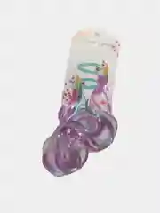 Сиреневый заколки с прядями