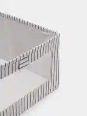 Бежевый ящик для хранения, текстильный