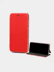 Красный чехол-книжка Samsung Galaxy A03s Красный цвет , с отделом для карт и денег