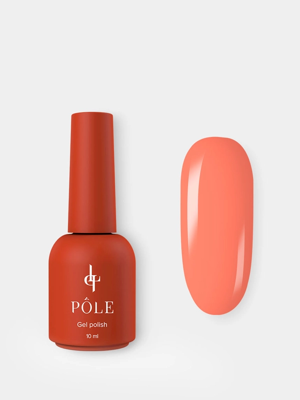Гель-лак POLE Роскошь Inspired by France №102 - Балийский пляж (10 мл.),мандариновый