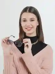 Голубой солнцезащитные очки женские, в футляре, с салфеткой