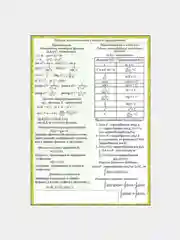 Карточка обучающая "Алгебра часть 1", А5