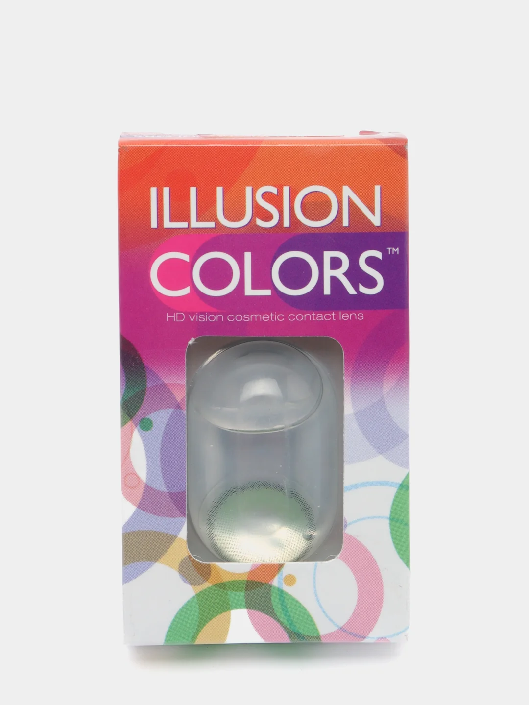Зеленый цветные контактные линзы Illusion colors Glow, 2 шт, 3 месяца, 8,6