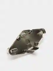 Застёжка для сумки, 3,1 х 3,1 см, цвет серебряный