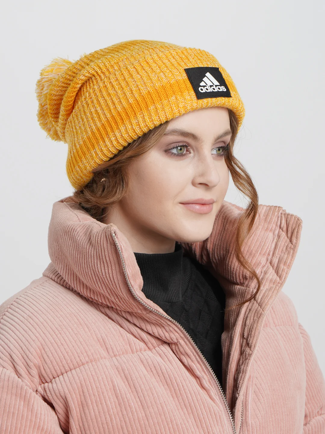 Шапка женская LK Chnky Beanie Actgol, white, black
