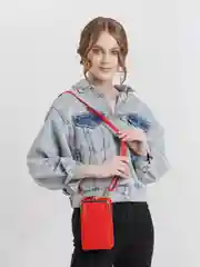 Красный сумка кошелек женская