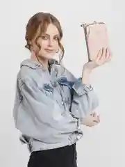 Розовый сумка кошелек женская
