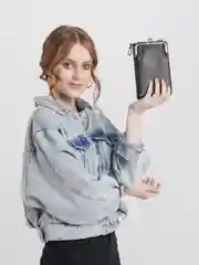 Черный сумка кошелек женская