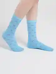 Голубой женские носки