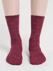 Багровый женские носки