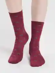 Багровый женские носки