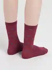 Багровый женские носки