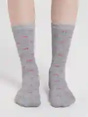 Серый металлик женские носки