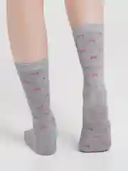Серый металлик женские носки