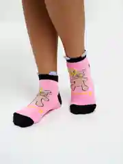Розовый носки женские