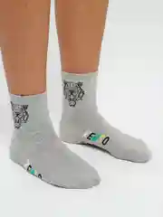 Серый носки женские средней длины