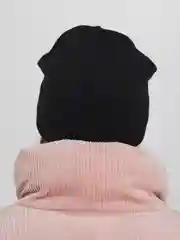 Черный шапка для девочек на флисе BEAR