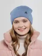 Индиго шапка для девочек на флисе BEAR