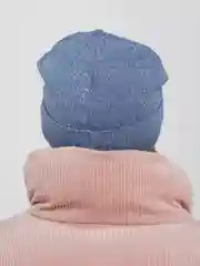 Индиго шапка для девочек на флисе BEAR