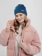 Морской шапка детская вязаная БАНТ, на флисе с отворотом бини лопатка, на зиму-демисезон