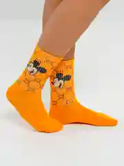 Оранжевый женские носки, высокие