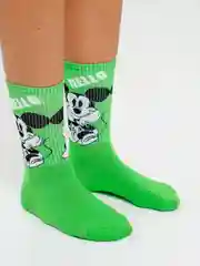 Зеленый носки женские, высокие