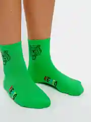 Зеленый носки женские средней длины
