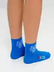 Синий носки женские средней длины
