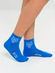 Синий носки женские средней длины