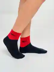 Красный носки однотонные спортивные