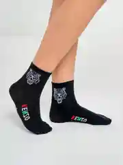 Черный носки женские средней длины