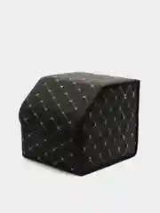 Коричневый саквояж в багажник не большой. 30*30 см из экокожи.
