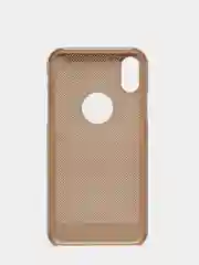 Золотой iphone  X / XS чехол пластиковый с перфорацией
