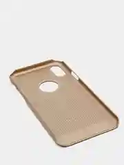 Золотой iphone  X / XS чехол пластиковый с перфорацией