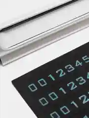 Серебряный автовизитка парковочная - табличка с номером телефона для авто