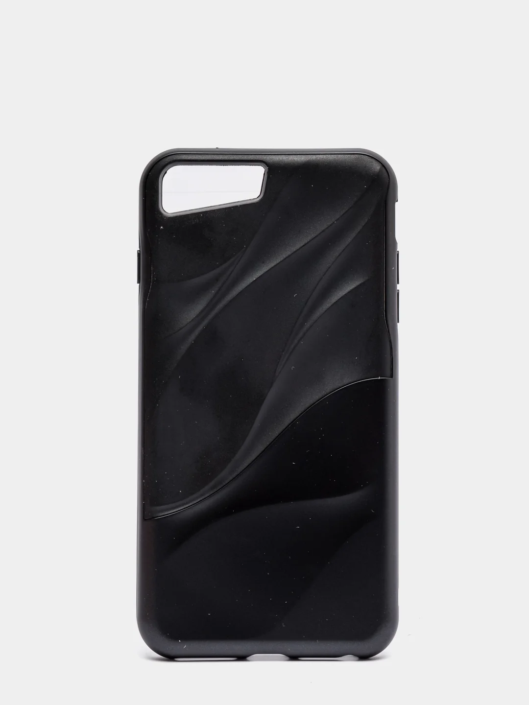 Черный iphone 7/8/SE 2020, 7 Plus/8 Plus, 6/6s, 6 Plus/6s Plus чехол силиконовый с рельефом