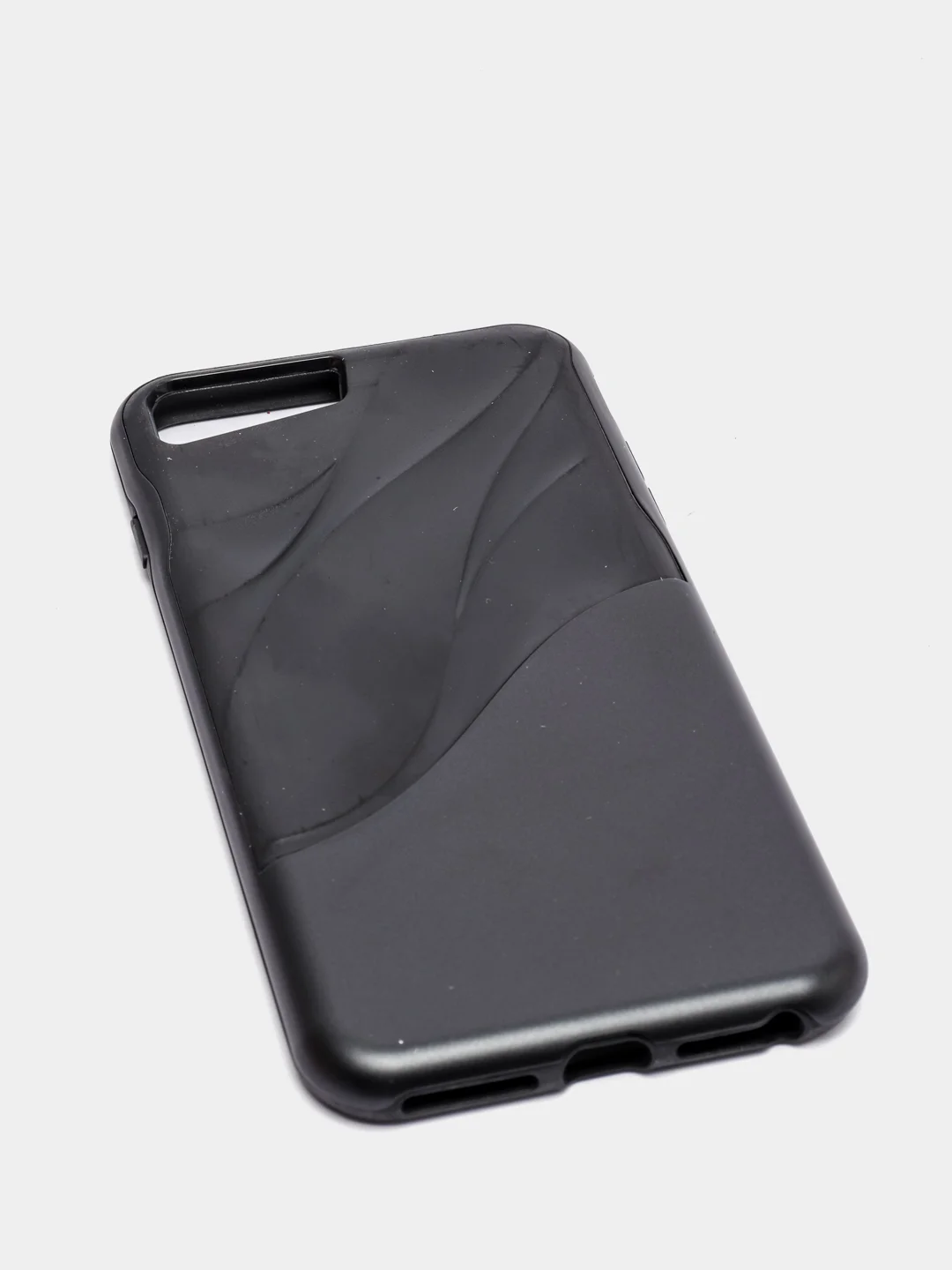 Черный iphone 7/8/SE 2020, 7 Plus/8 Plus, 6/6s, 6 Plus/6s Plus чехол силиконовый с рельефом