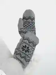 Варежки женские, шерстяные, цвет серый, размер 17-19