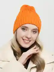 Оранжевый шапки/ Шапки женские/ Шапки для девочек/ Шапки осень
